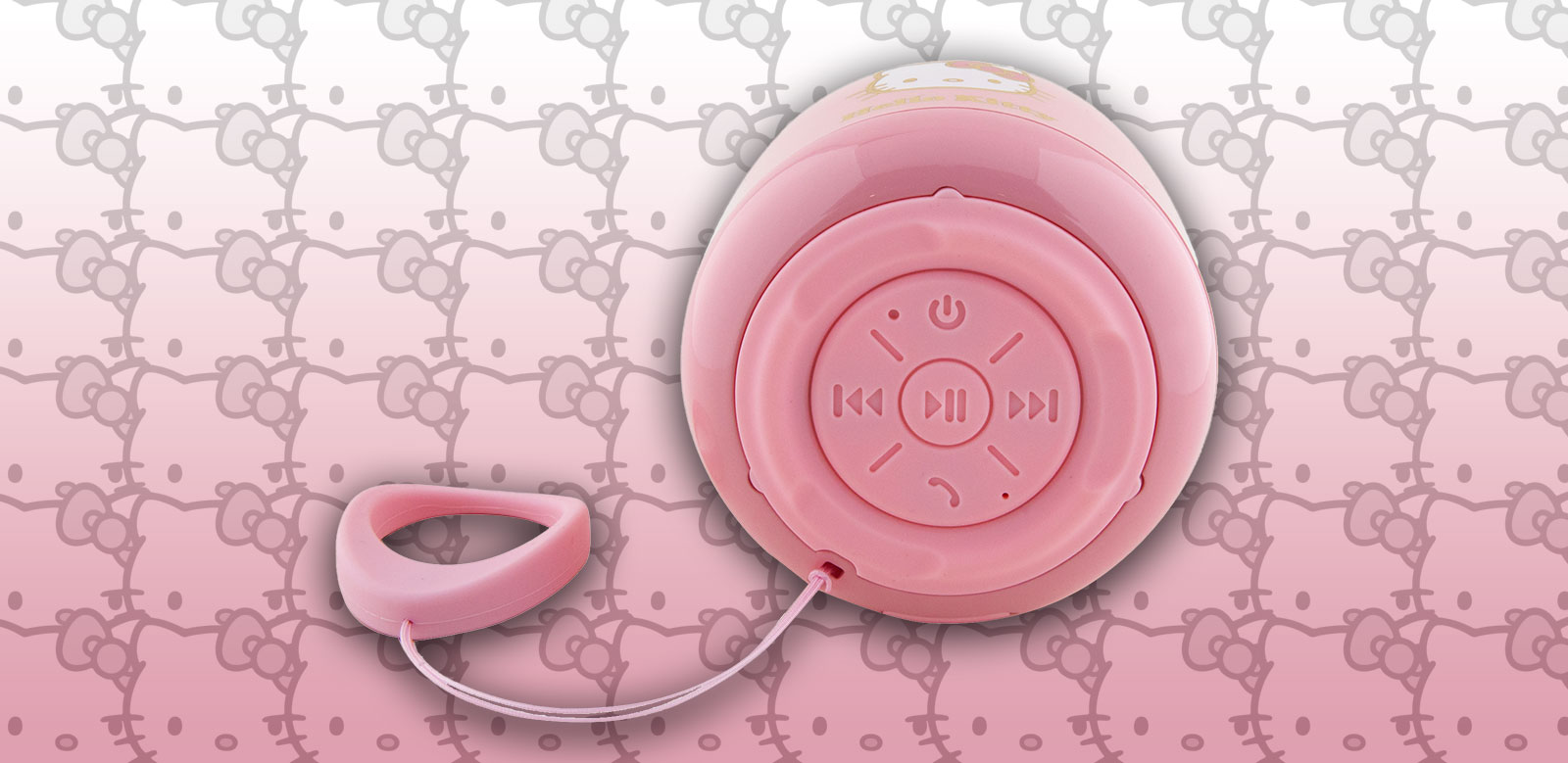 Hello Kitty Bluetooth 5.0 kolonėlė HKWSBT6GKEP rožinės spalvos Electroplate Gradient aprašymas - Prekės nuotrauka
