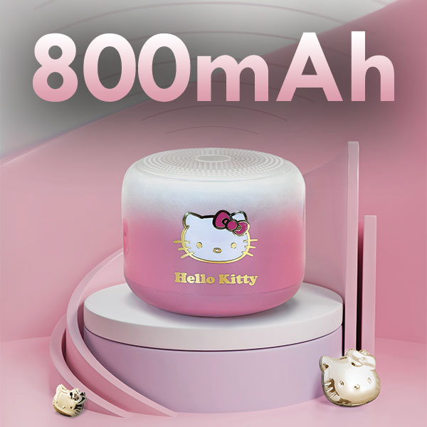 Hello Kitty Bluetooth 5.0 kolonėlė HKWSBT6GKEP rožinės spalvos Electroplate Gradient aprašymas - Prekės nuotrauka