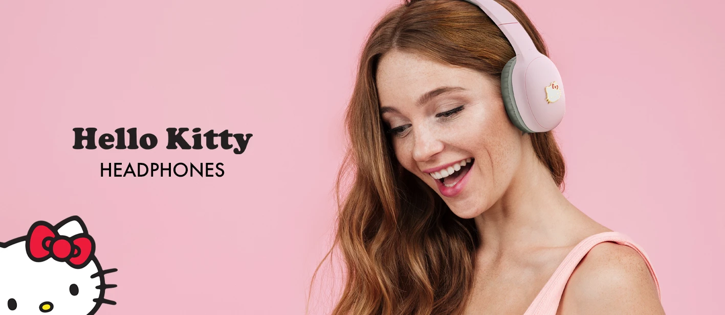 Hello Kitty Bluetooth ausinės HKBHA1BKHLMP rožinės spalvos Metal Logo aprašymas - Prekės nuotrauka Hello Kitty Bluetooth ausinės HKBHA1BKHLMP rožinės spalvos Metal Logo aprašymas - Prekės nuotrauka