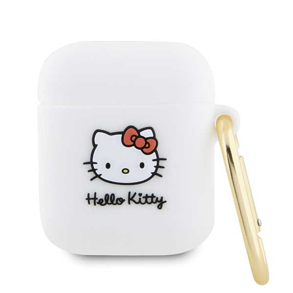 Hello Kitty HKA23DKHSH AirPods 1/2 Dėklas baltos spalvos Silicone 3D Kitty Head aprašymas - Prekės nuotrauka Hello Kitty HKA23DKHSH AirPods 1/2 Dėklas baltos spalvos Silicone 3D Kitty Head aprašymas - Prekės nuotrauka