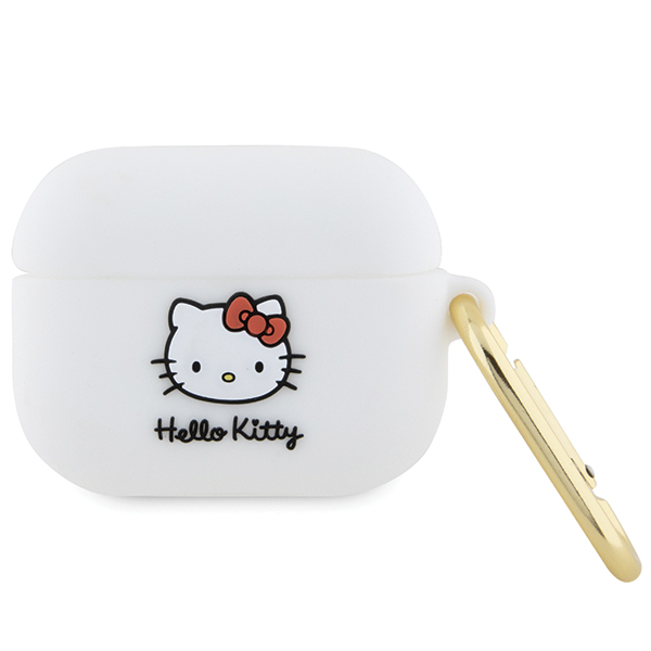 Hello Kitty HKAP3DKHSH AirPods Pro Dėklas baltos spalvos Silicone 3D Kitty Head aprašymas - Prekės nuotrauka Hello Kitty HKAP3DKHSH AirPods Pro Dėklas baltos spalvos Silicone 3D Kitty Head aprašymas - Prekės nuotrauka