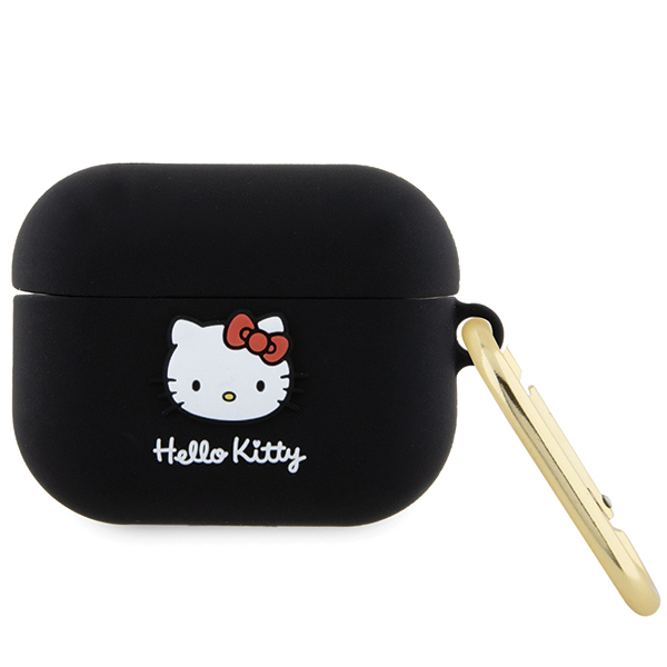 Hello Kitty HKAP3DKHSK AirPods Pro Dėklas juodos spalvos Silicone 3D Kitty Head aprašymas - Prekės nuotrauka Hello Kitty HKAP3DKHSK AirPods Pro Dėklas juodos spalvos Silicone 3D Kitty Head aprašymas - Prekės nuotrauka