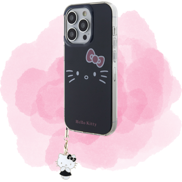 Hello Kitty HKCPMKK telefono virvelė, juodos spalvos, Charm Kitty Cute aprašymas - Prekės nuotrauka