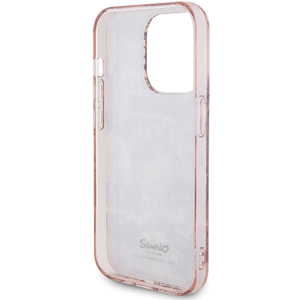Hello Kitty HKHCP15LHDGPTP Apple iPhone 15 Pro 6.1″ rožinės spalvos kietas dėklas IML Tags Graffiti aprašymas - Prekės nuotrauka