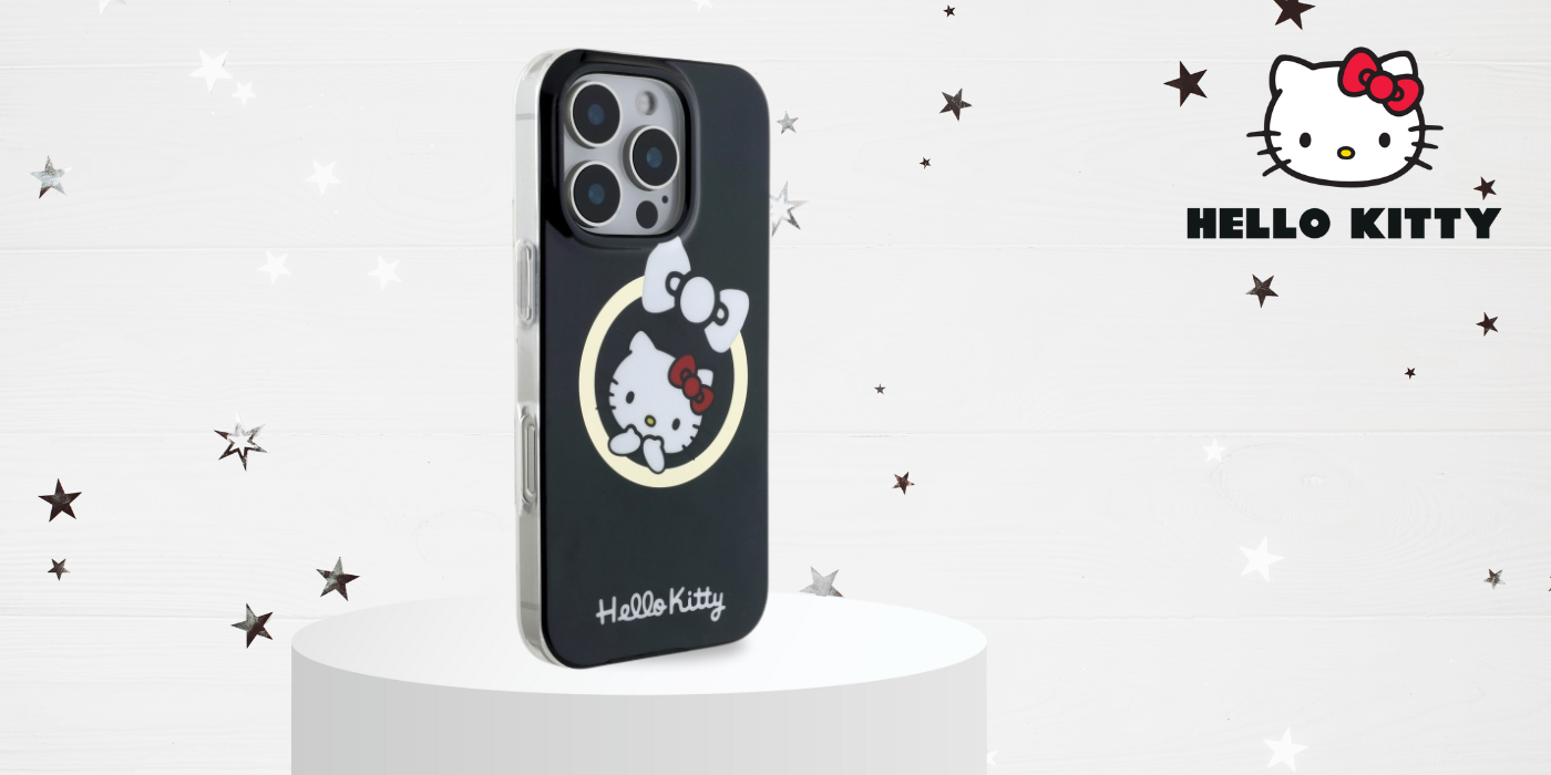 Hello Kitty HKHMP16LHFLBK Apple iPhone 16 Pro 6,3″ juodos spalvos kietas dėklas IML Fun bow Magsafe aprašymas - Prekės nuotrauka Hello Kitty HKHMP16LHFLBK Apple iPhone 16 Pro 6,3″ juodos spalvos kietas dėklas IML Fun bow Magsafe aprašymas - Prekės nuotrauka