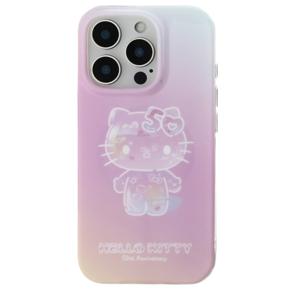 Hello Kitty HKHMP16SH50AP iPhone 16 6.1″ rožinis kietas dėklas IML 50TH Anniversary Magsafe aprašymas - Prekės nuotrauka