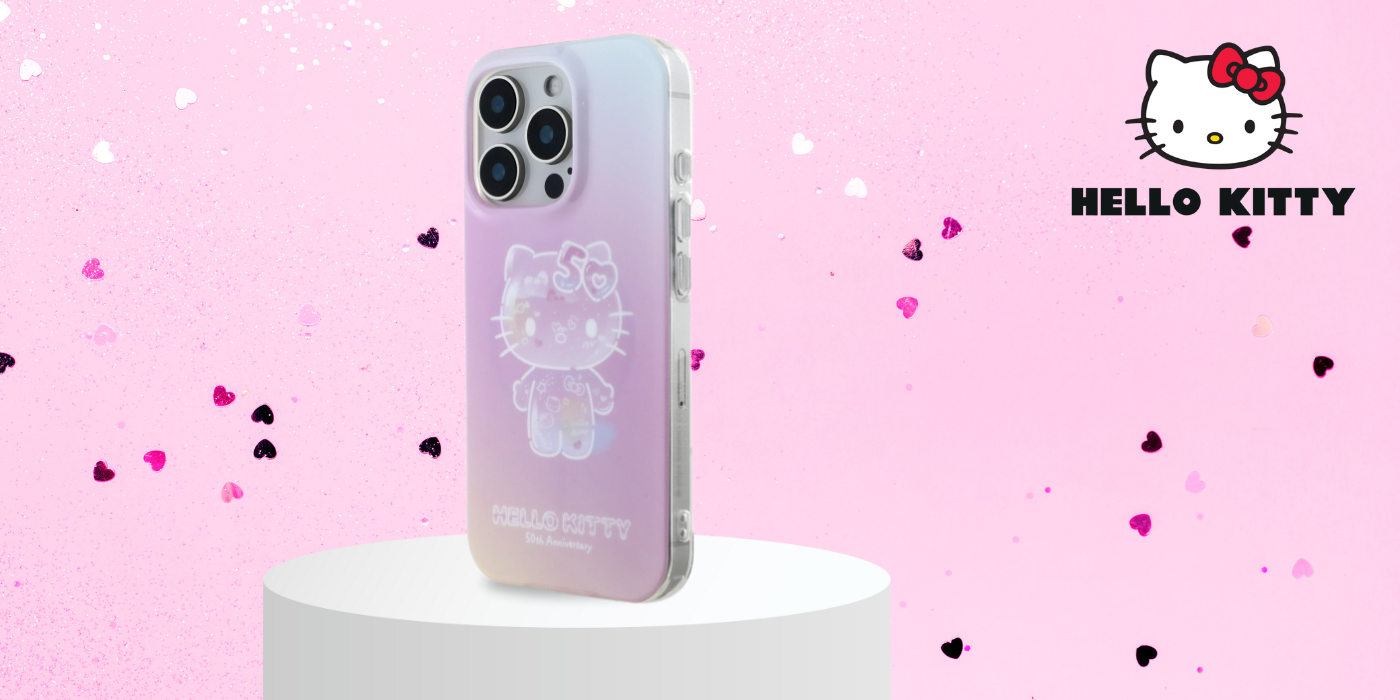 Hello Kitty HKHMP16SH50AP iPhone 16 6.1″ rožinis kietas dėklas IML 50TH Anniversary Magsafe aprašymas - Prekės nuotrauka