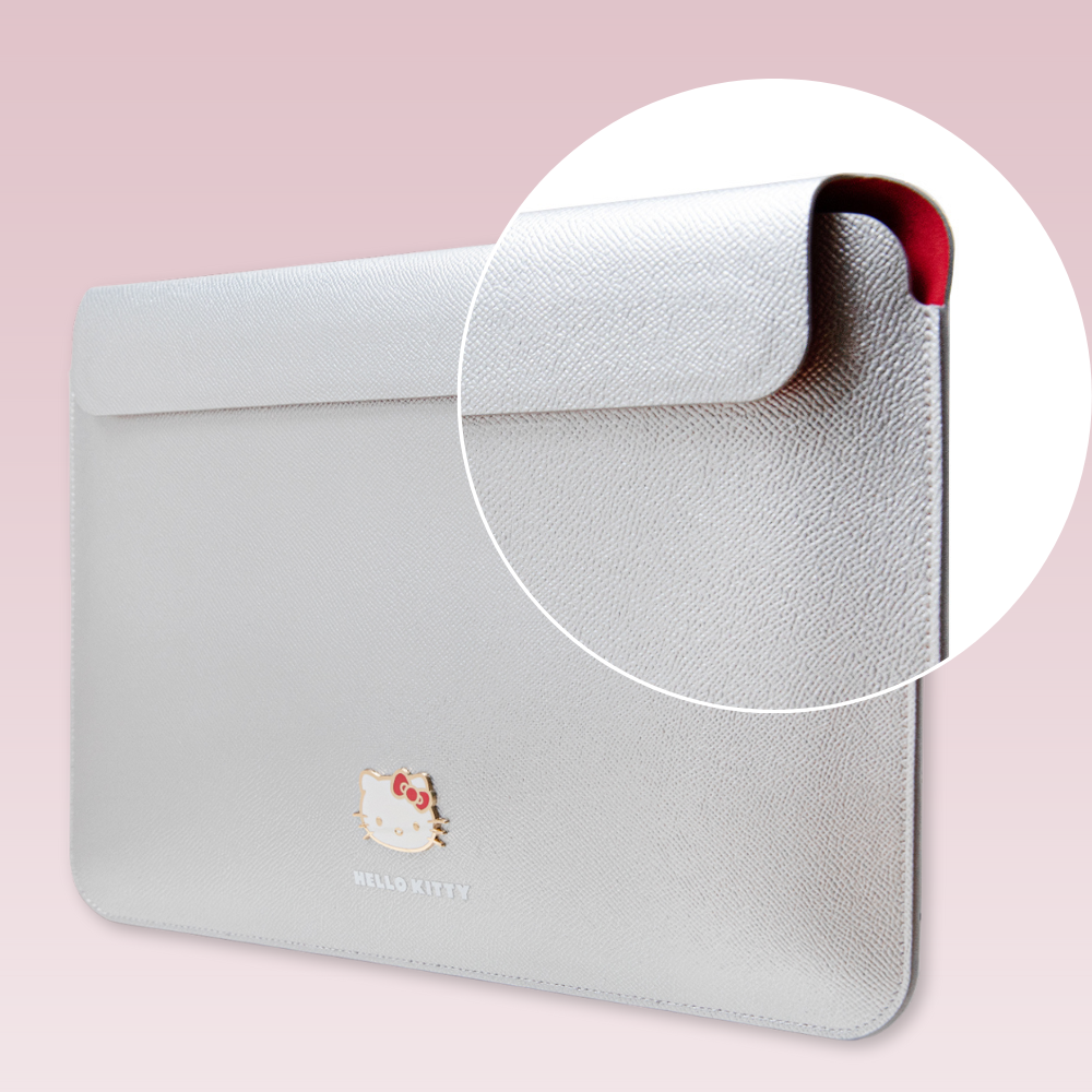 Hello Kitty kompiuterio dėklas HKCS14PGHDLMK 14″ juodos spalvos PU Metal Logo aprašymas - Prekės nuotrauka