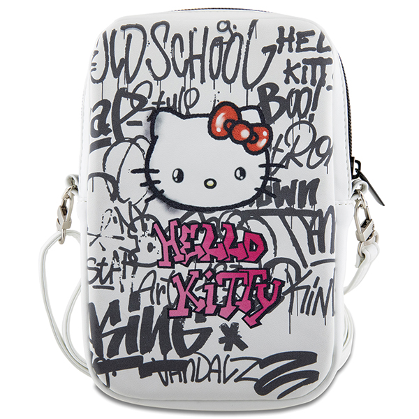 Hello Kitty krepšys HKPBPDGPHE baltas Graffiti Kitty Head aprašymas - Prekės nuotrauka