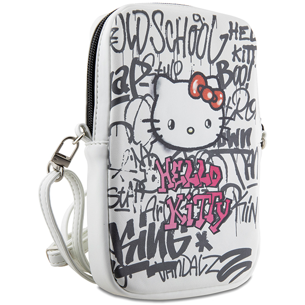 Hello Kitty krepšys HKPBPDGPHE baltas Graffiti Kitty Head aprašymas - Prekės nuotrauka