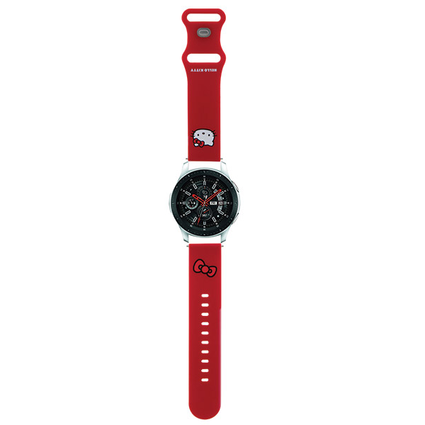 Hello Kitty Universal apyrankė HKUWLSCHBLR Silicone Kitty Head red 22mm aprašymas - Prekės nuotrauka
