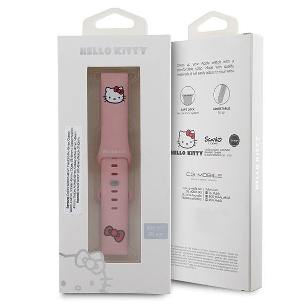 Hello Kitty Universal apyrankė HKUWMSCHBLP Silicone Kitty Head rožinės spalvos apyrankė 20mm aprašymas - Prekės nuotrauka Hello Kitty Universal apyrankė HKUWMSCHBLP Silicone Kitty Head rožinės spalvos apyrankė 20mm aprašymas - Prekės nuotrauka