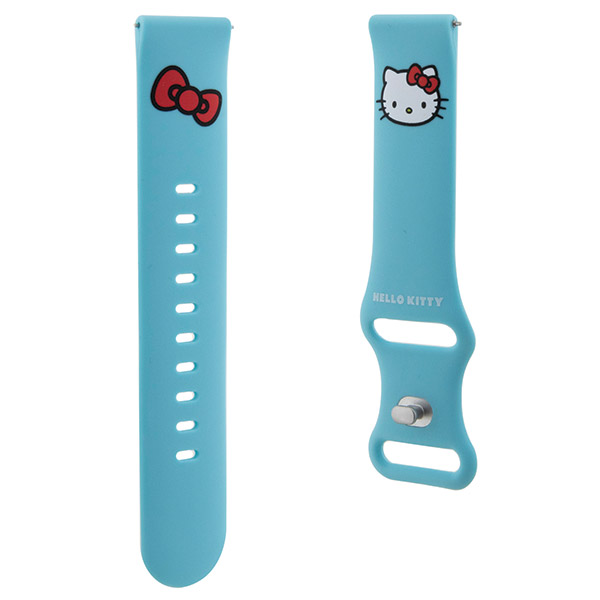Hello Kitty universali apyrankė HKUWMSCHBLB silikoninė Kitty Head mėlyna 20mm aprašymas - Prekės nuotrauka