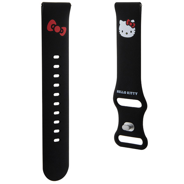 Hello Kitty universali apyrankė HKUWMSCHBLK Silicone Kitty Head juodos spalvos 20mm aprašymas - Prekės nuotrauka