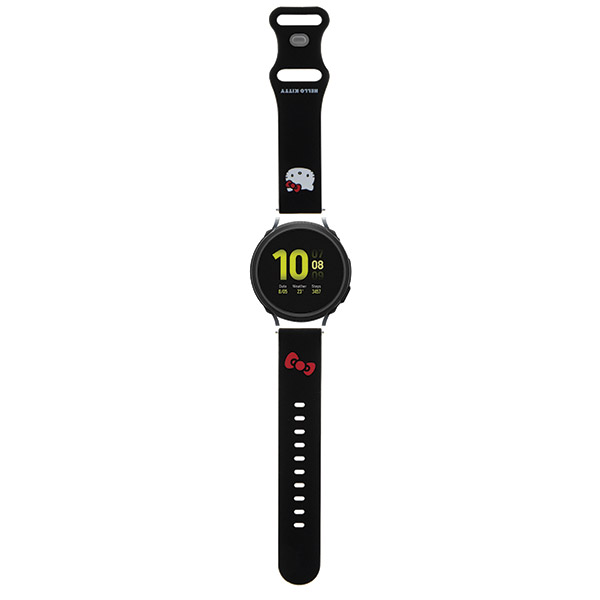 Hello Kitty universali apyrankė HKUWMSCHBLK Silicone Kitty Head juodos spalvos 20mm aprašymas - Prekės nuotrauka