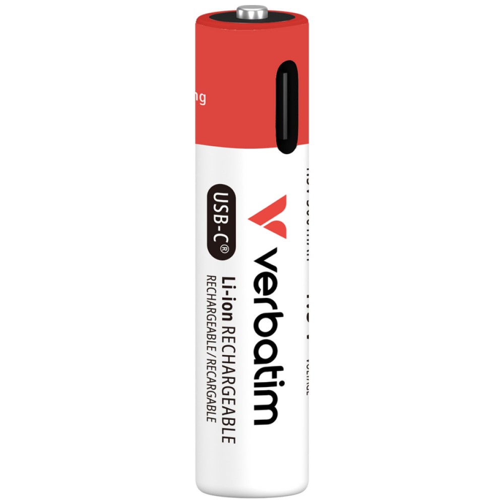 Įkraunamos baterijos AAA USB-C Verbatim 4 vnt. 30250 aprašymas - Prekės nuotrauka