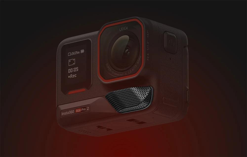 „Insta360 Ace Pro 2“ mikrofonas su apsauga nuo vėjo aprašymas - Prekės nuotrauka