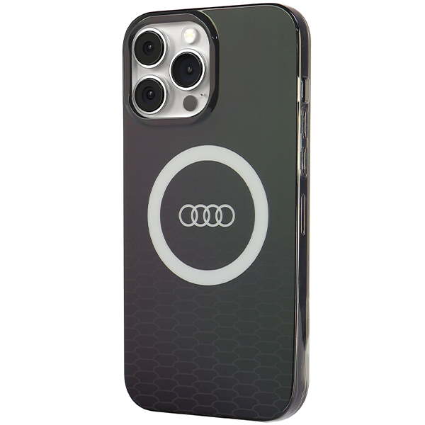 iPhone 13 Pro Max Audi IML Big Logo MagSafe (AU-IMLMIP13PM-Q5/D2-BK) dėklas, juodos spalvos aprašymas - Prekės nuotrauka