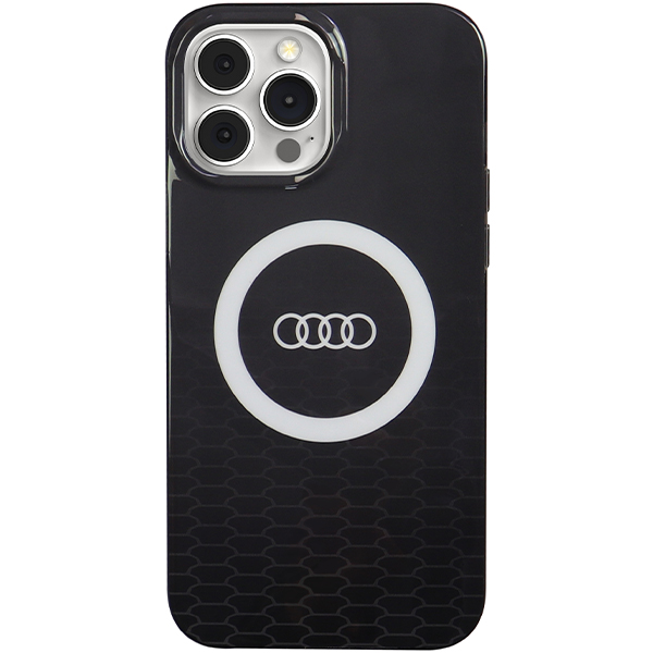 iPhone 13 Pro Max Audi IML Big Logo MagSafe (AU-IMLMIP13PM-Q5/D2-BK) dėklas, juodos spalvos aprašymas - Prekės nuotrauka