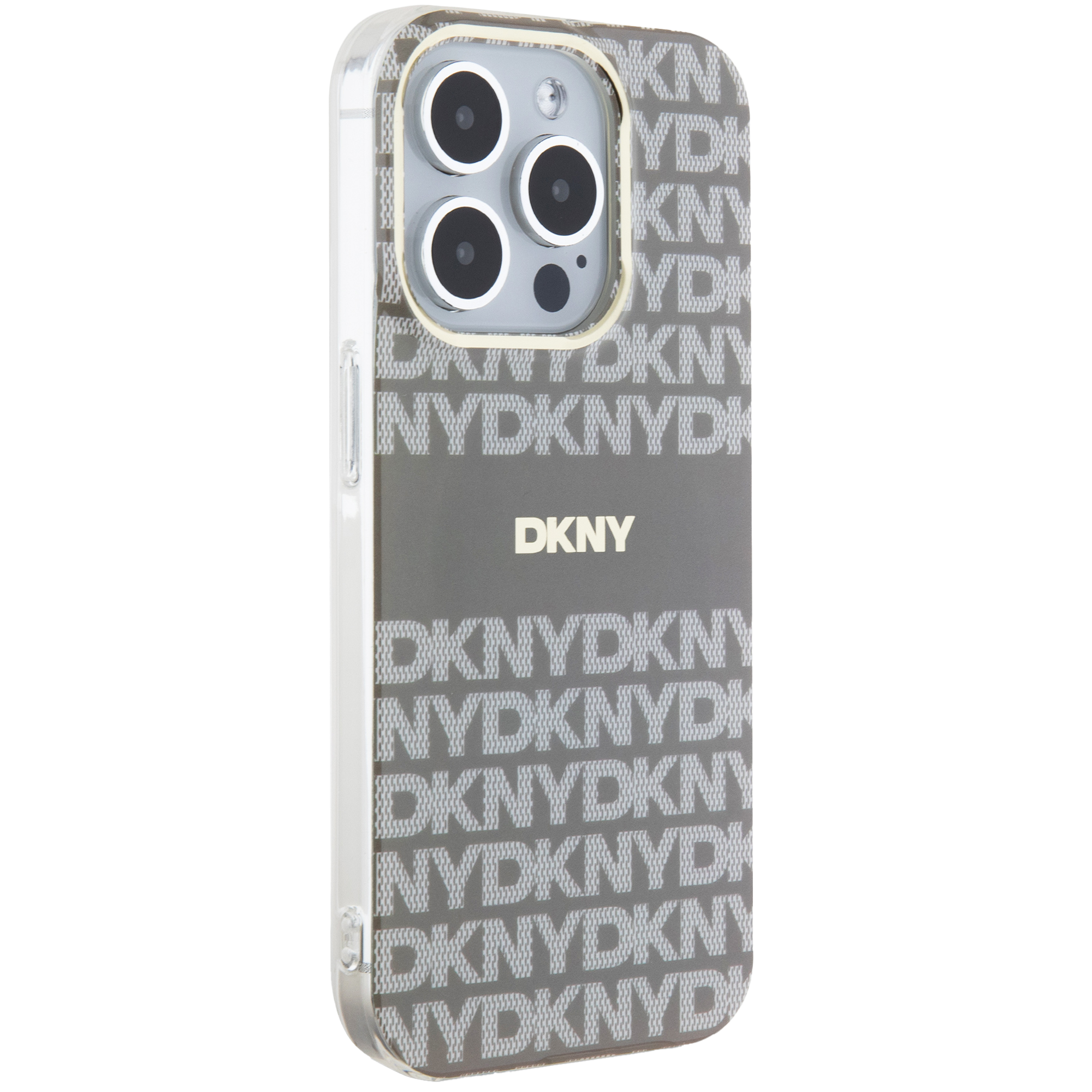 iPhone 15 Pro DKNY dėklas IML Mono & Stripe MagSafe (DKHMP15LHRHSEE) smėlio spalvos aprašymas - Prekės nuotrauka