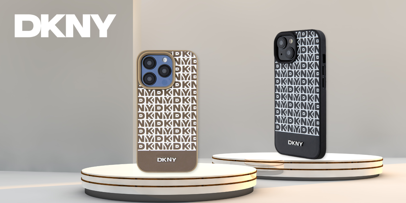 iPhone 15 Pro Max DKNY odinis dėklas Printed Pattern Metal Logo MagSafe (DKHMP15XPSOSPK) juodos spalvos aprašymas - Prekės nuotrauka