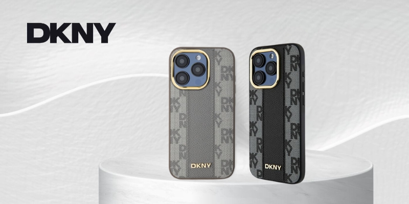 iPhone 16 Pro DKNY languoto rašto MagSafe (DKHMP16LPCPVSLK) dėklas telefonui juodos spalvos aprašymas - Prekės nuotrauka