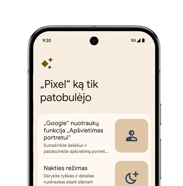 Išmanusis telefonas Google Pixel 9 Pro 5G Dual Sim 16GB RAM 128GB - Obsidian aprašymas - Prekės nuotrauka