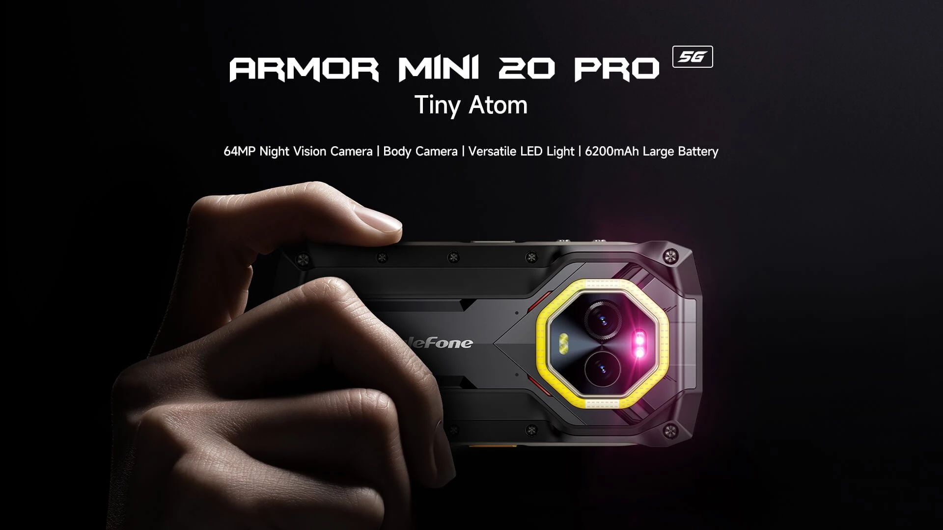 Išmanusis telefonas Ulefone Armor Mini 20 Pro Juodas EU aprašymas - Prekės nuotrauka Išmanusis telefonas Ulefone Armor Mini 20 Pro Juodas EU aprašymas - Prekės nuotrauka