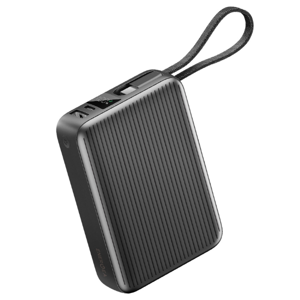 Išorinė baterija Energea Integra Ultra 45 20000mAh su USB-C PD45W laidu, pilkos spalvos aprašymas - Prekės nuotrauka