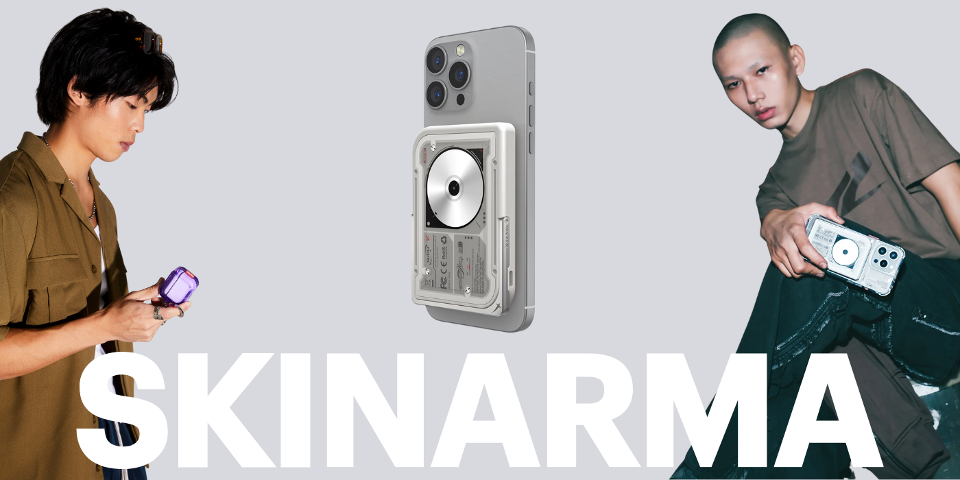 Išorinė baterija Skinarma Nexus Nova Magnetic Kick-Stand 5000mAh 20W PD USB-C MagSafe pilkos spalvos aprašymas - Prekės nuotrauka