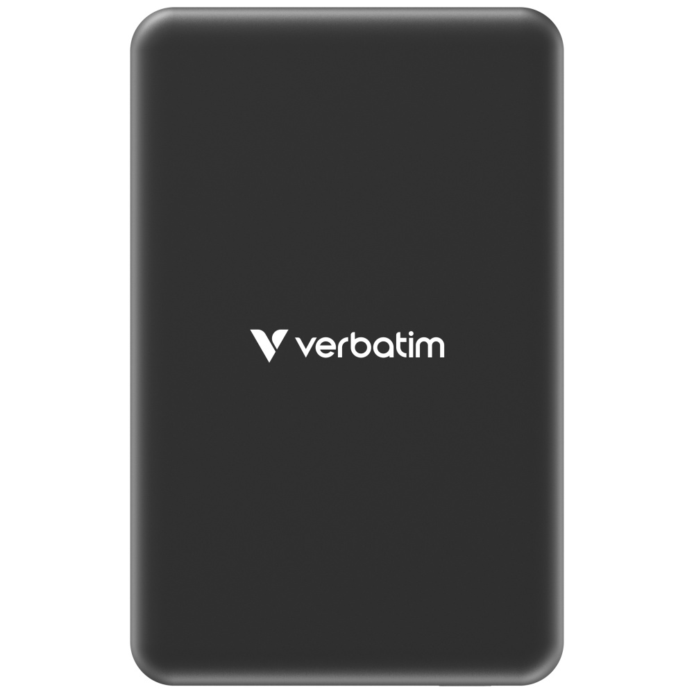 Išorinė baterija Verbatim Charge n Go Essentials 10000mAh magnetinė belaidė, juodos spalvos 32227 aprašymas - Prekės nuotrauka