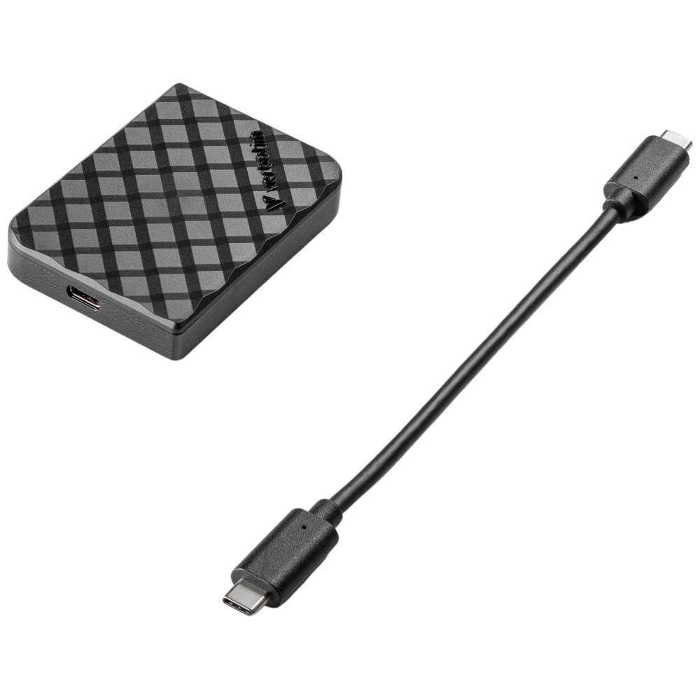 Kietasis diskas Išorinis diskas Verbatim Store n Go Mini Diamond USB-C SSD 2Tb juodos spalvos 32026 aprašymas - Prekės nuotrauka