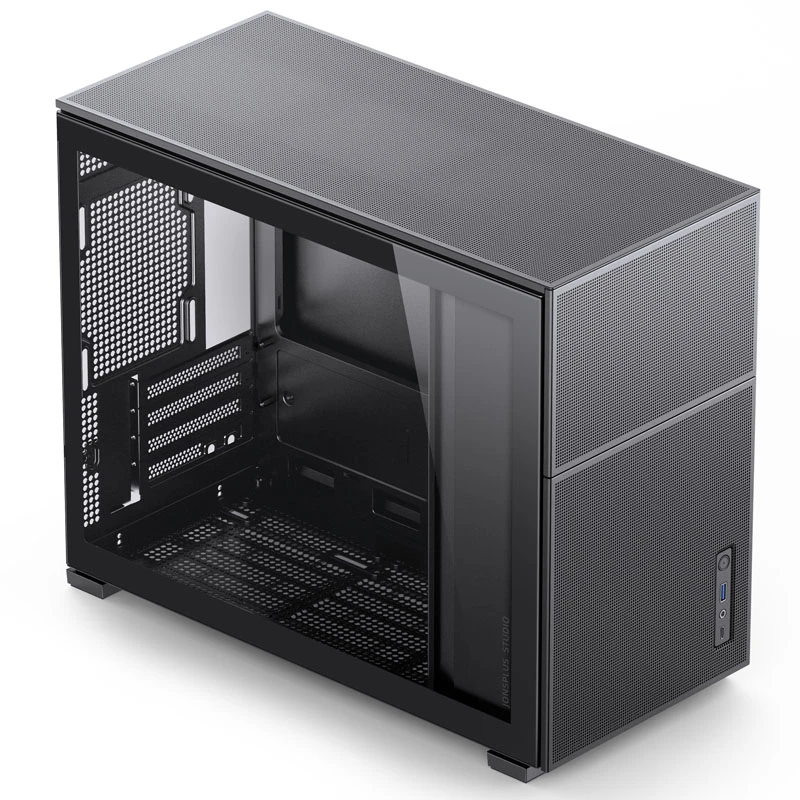 Jonsbo D31 MESH Micro-ATX kompiuterio korpusas, Tempered Glass – juodos spalvos aprašymas - Prekės nuotrauka
