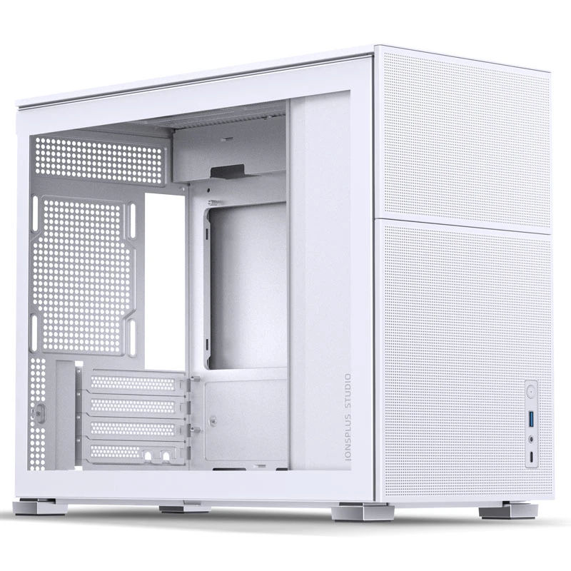 Jonsbo D31 MESH Micro-ATX kompiuterio korpusas, Tempered Glass – baltos spalvos aprašymas - Prekės nuotrauka