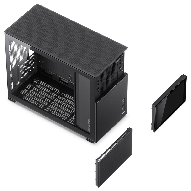 Jonsbo D31 MESH Screen obudowa Micro–ATX, Tempered Glass – juoda aprašymas - Prekės nuotrauka