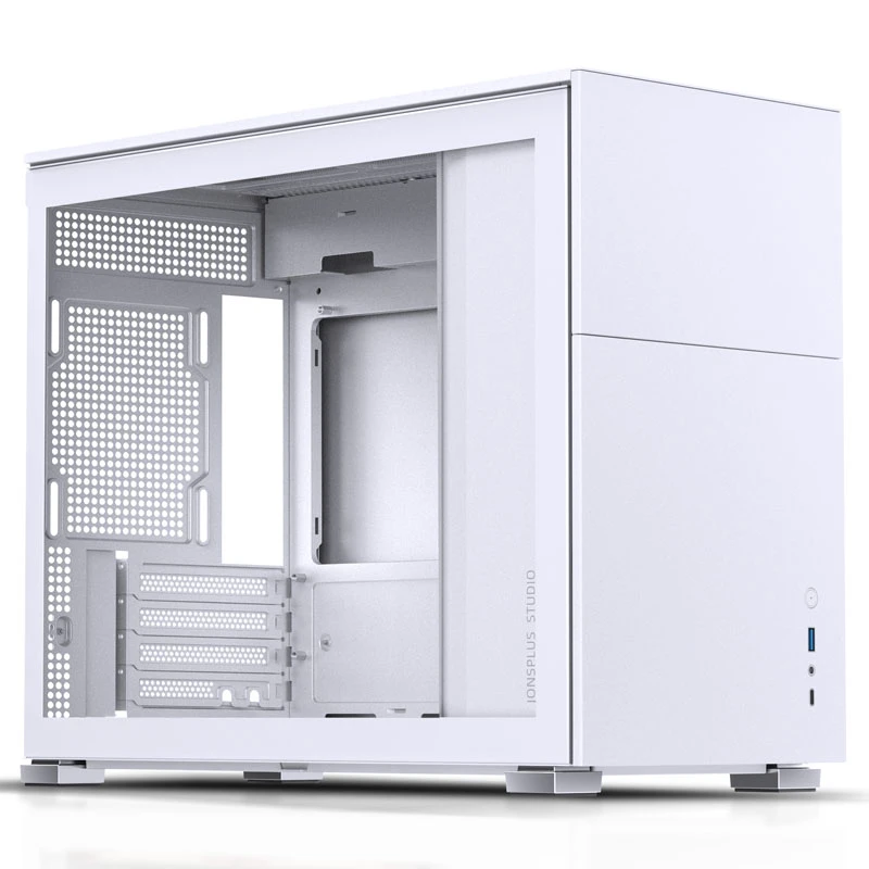 Jonsbo D31 Micro-ATX kompiuterio korpusas, Tempered Glass – baltos spalvos aprašymas - Prekės nuotrauka