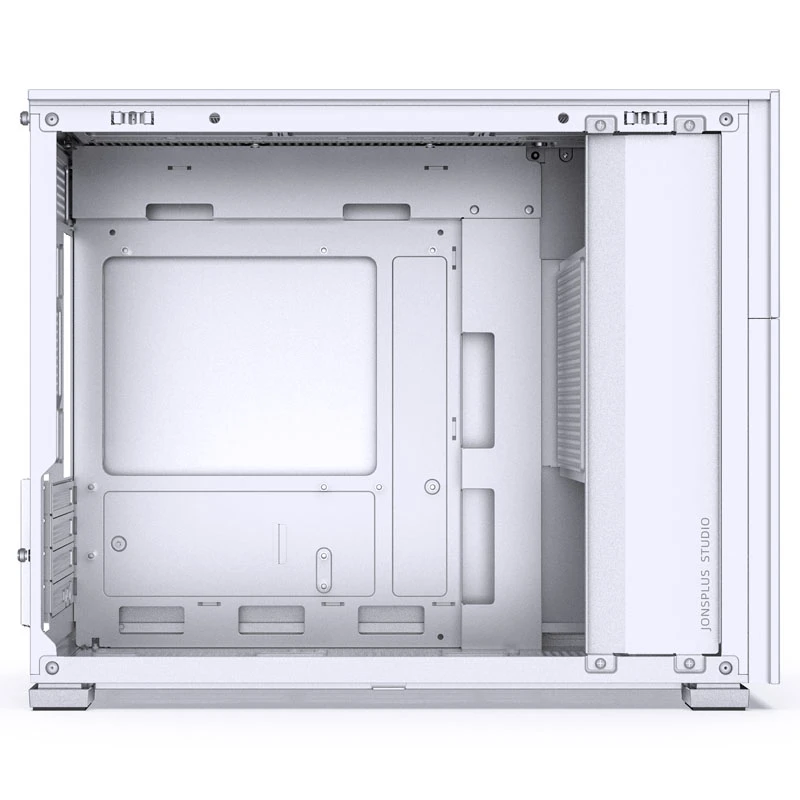 Jonsbo D31 Micro-ATX kompiuterio korpusas, Tempered Glass – baltos spalvos aprašymas - Prekės nuotrauka