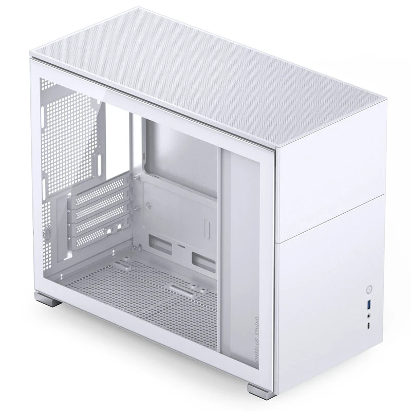 Jonsbo D31 Micro-ATX kompiuterio korpusas, Tempered Glass – baltos spalvos aprašymas - Prekės nuotrauka