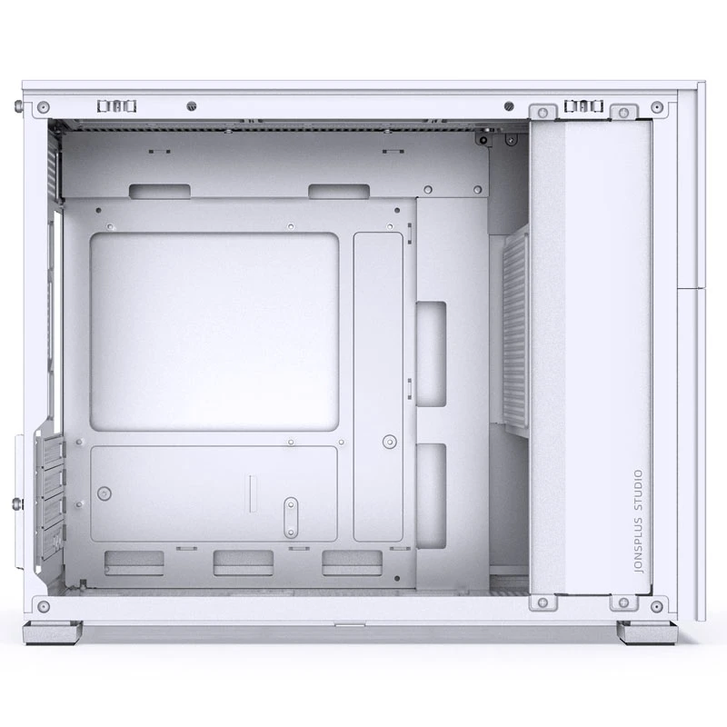 Jonsbo D31 Screen obudowa Micro–ATX, Tempered Glass – balta aprašymas - Prekės nuotrauka