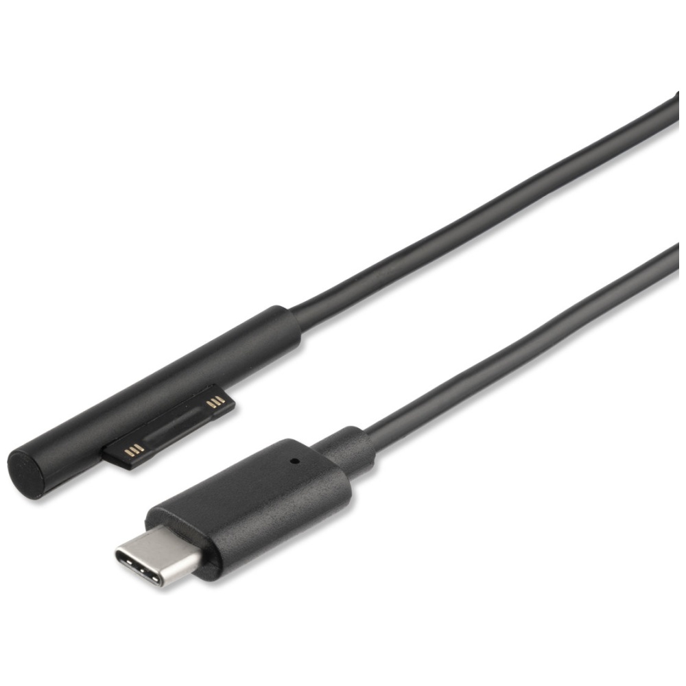 Kabelis 4smarts Connect Cable USB-C 5A 1m, skirtas Microsoft Surface, juodas aprašymas - Prekės nuotrauka