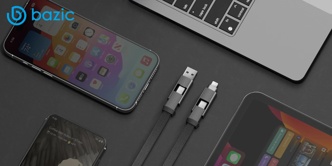 Energea Kabelis Bazic GoCharge Alucable 4in1 (USB-A/USB-C - USB-C/Lightning) 15cm 60W 3A PD Fast Charge auksinis aprašymas - Prekės nuotrauka Energea Kabelis Bazic GoCharge Alucable 4in1 (USB-A/USB-C - USB-C/Lightning) 15cm 60W 3A PD Fast Charge auksinis aprašymas - Prekės nuotrauka