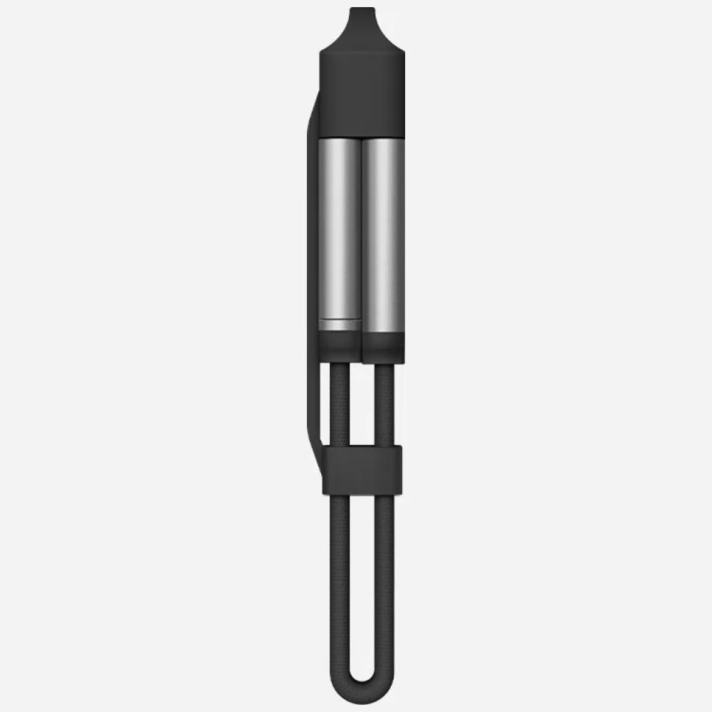 Kabelis Energea Sheath Key 2in1 USB-C į USB-C/USB-A 480Mbps 60W 15cm oranžinės spalvos aprašymas - Prekės nuotrauka