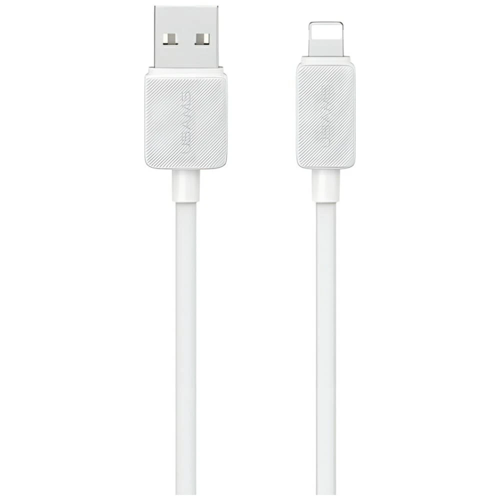 Kabelis USAMS KY Series US-SJ689 2.4A USB-A į Lightning 1m baltos spalvos aprašymas - Prekės nuotrauka