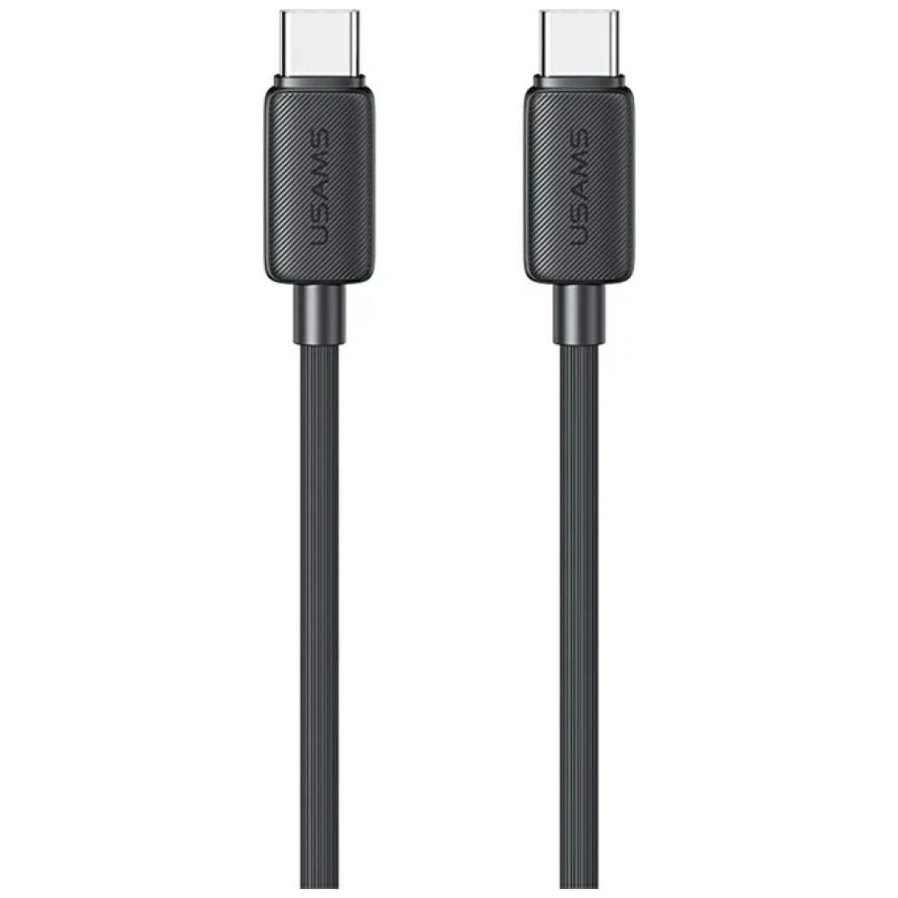 Kabelis USAMS KY Series US-SJ691 60W USB-C į USB-C 1m juodos spalvos aprašymas - Prekės nuotrauka
