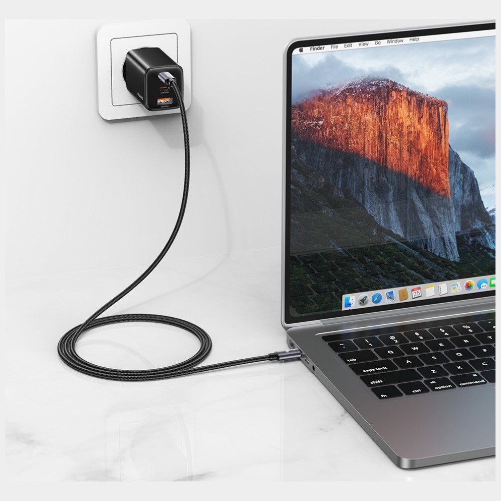 Kabelis USAMS U91 60W USB-C to USB-C 1m tarnish aprašymas - Prekės nuotrauka