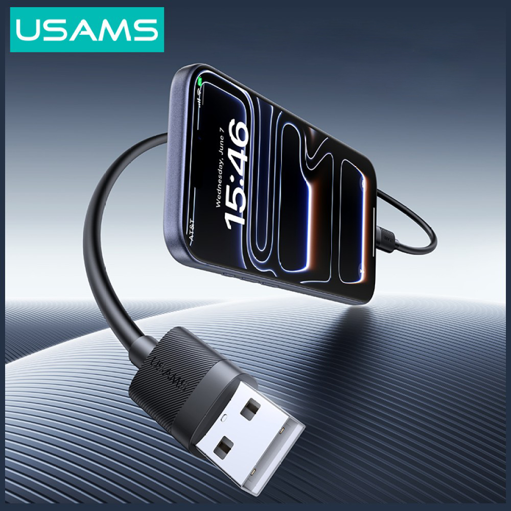 Kabelis USAMS U94 18W USB-C to USB-A 1m juodos spalvos aprašymas - Prekės nuotrauka