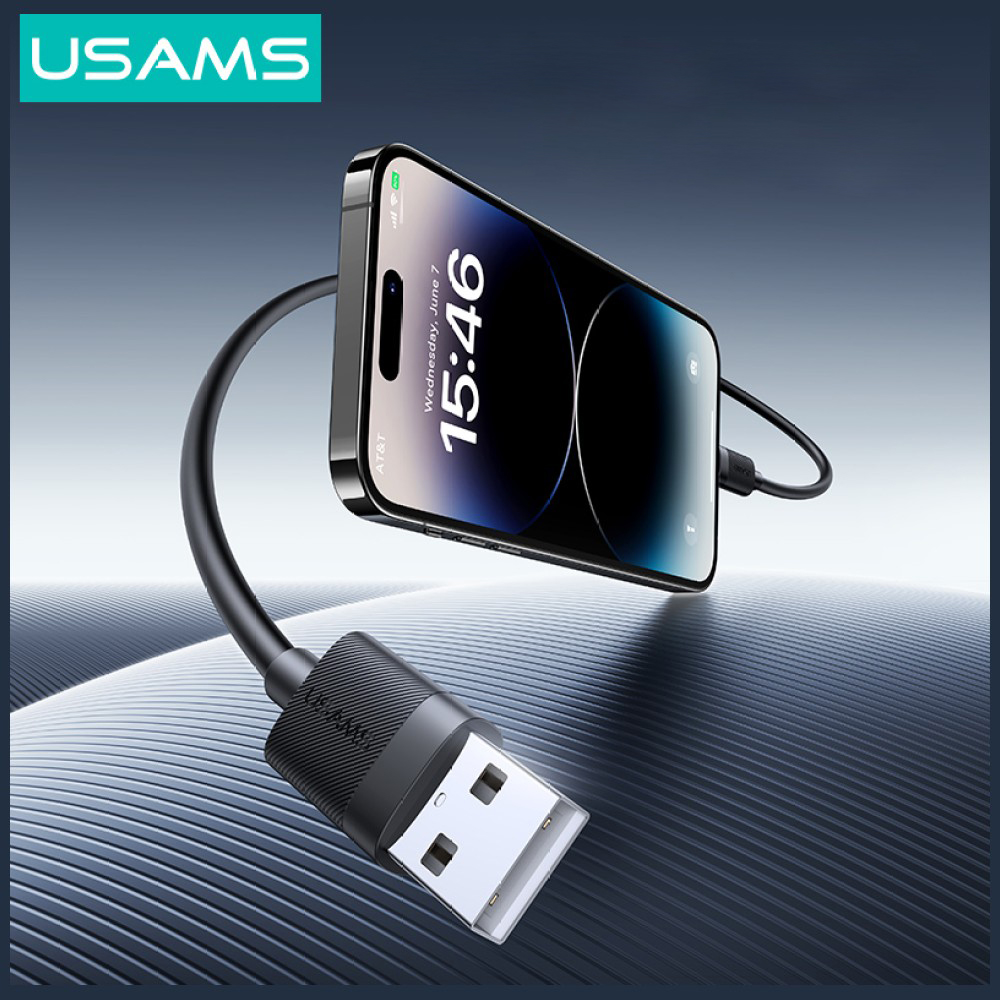 Kabelis USAMS U94 30W USB-C į Lightning 1m juodos spalvos aprašymas - Prekės nuotrauka Kabelis USAMS U94 30W USB-C į Lightning 1m juodos spalvos aprašymas - Prekės nuotrauka