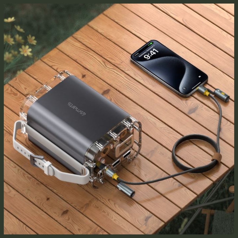 Kabelis USB-C 4smarts Explorer 3in1 240W 1.5m juodos spalvos aprašymas - Prekės nuotrauka Kabelis USB-C 4smarts Explorer 3in1 240W 1.5m juodos spalvos aprašymas - Prekės nuotrauka