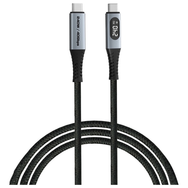 Kabelis Verbatim Sync & Charge USB-C į USB-C 40Gb/s 240W display 120cm juodos spalvos 31849 aprašymas - Prekės nuotrauka Kabelis Verbatim Sync & Charge USB-C į USB-C 40Gb/s 240W display 120cm juodos spalvos 31849 aprašymas - Prekės nuotrauka