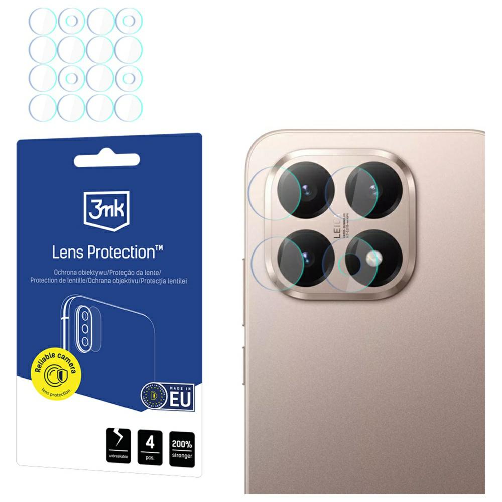 Kameros objektyvo apsauga 3MK Lens Protection, skirta Xiaomi 15T, 4 vnt. aprašymas - Prekės nuotrauka